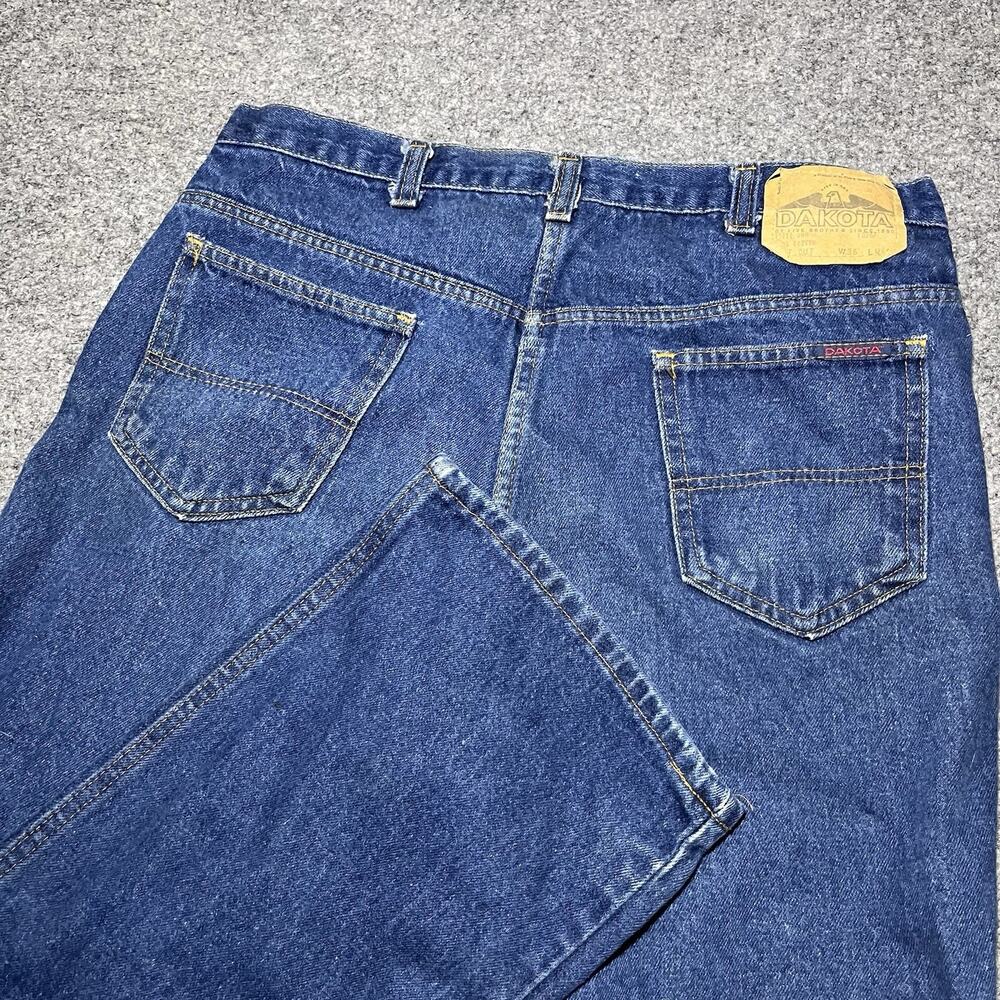 Vintage Dakota Jeans Mens 32x32 USA Made Western Denim Blue Medium Wash